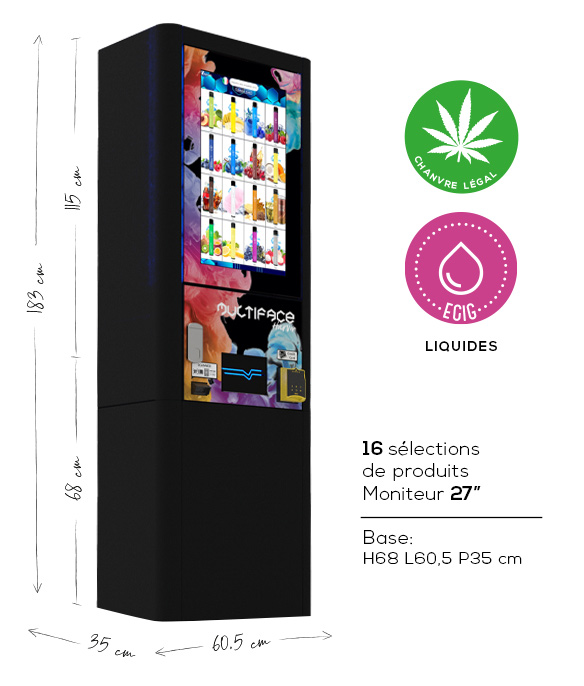 multiface indoor vending machine