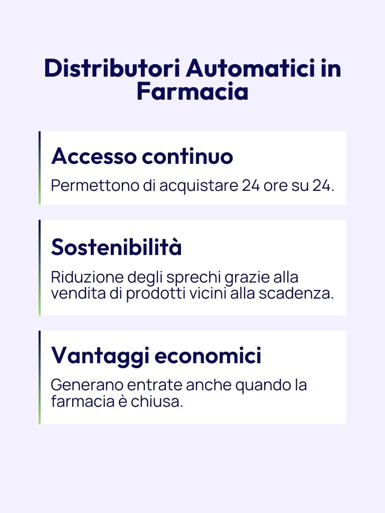 I vantaggi dei distributori automatici in Farmacia