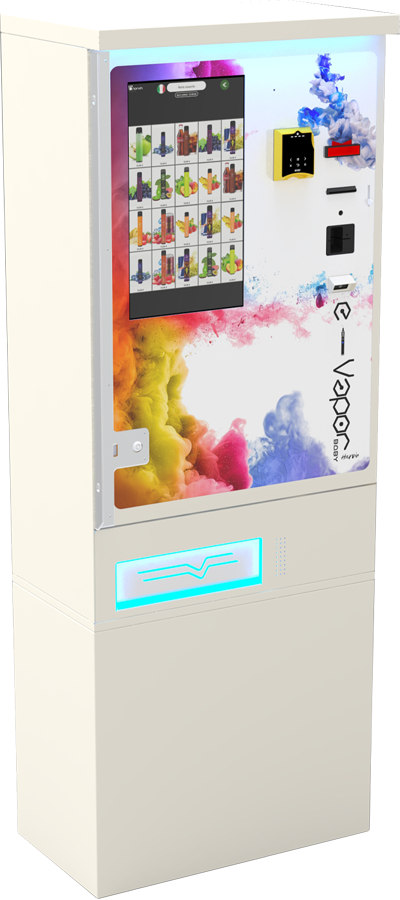 Baby E-Vapor 18 distributeur automatique pour cigarettes électroniques et liquides avec écran tactile