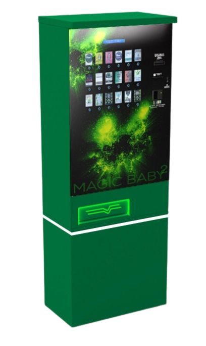 Distributeur automatique pour cannabis légal Magic Baby Harvin avec boutons frontaux