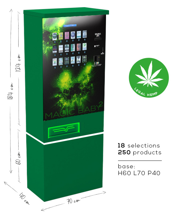 Magic Baby 18 – Vending Machine with EU ID Age Verification and Optional Contactless POS